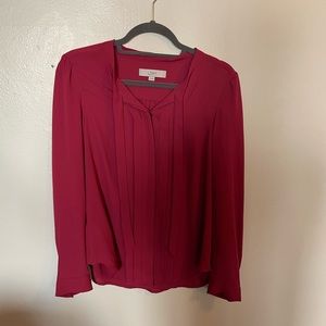 Loft Front Tie Blouse